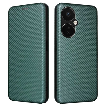 OnePlus Nord CE 3 Lite/N30 Flip Case - Carbon Fiber - Green