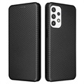 Samsung Galaxy A23 Flip Case - Carbon Fiber - Black