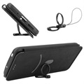 Samsung Galaxy M33 Flip Case - Carbon Fiber - Black