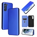 Samsung Galaxy S21 FE 5G Flip Case - Carbon Fiber - Blue