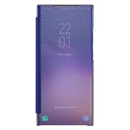 Armored Guards Samsung Galaxy S22 Ultra 5G Flip Case - Carbon Fiber - Purple