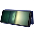 Sony Xperia 1 IV Flip Case - Carbon Fiber - Blue