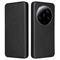 Xiaomi 13 Ultra Flip Case - Carbon Fiber - Black