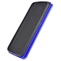 iPhone 13 Mini Flip Case - Carbon Fiber - Blue