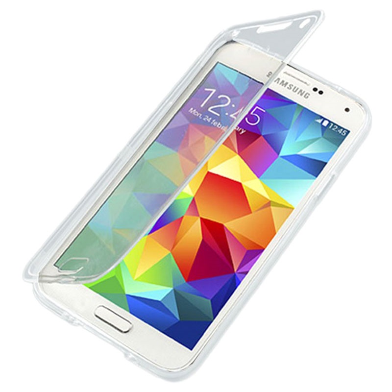 Flip TPU Case Cover for Samsung Galaxy S5 Neo Transparent 10122015 01 p