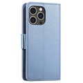 Flower Decor Series iPhone 14 Pro Wallet Case - Blue