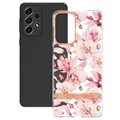 Flower Series Samsung Galaxy A33 5G TPU Case - Pink Gardenia