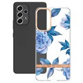 Flower Series Samsung Galaxy A53 5G TPU Case - Blue Peony