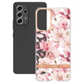 Flower Series Samsung Galaxy A53 5G TPU Case - Pink Gardenia
