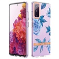 Flower Series Samsung Galaxy S20 FE TPU Case - Blue Peony