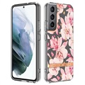 Flower Series Samsung Galaxy S22+ 5G TPU Case - Pink Gardenia