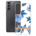 Flower Series Samsung Galaxy S22 5G TPU Case - Blue Peony