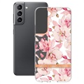 Flower Series Samsung Galaxy S22 5G TPU Case - Pink Gardenia