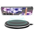 Flower Series Samsung Galaxy S22 5G TPU Case - Purple Begonia