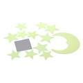 Glow In The Dark Moon and Stars Wall Stickers - 60 Pcs.