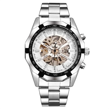 Fngeen Elegant Men\'s Mechanical Watch - White
