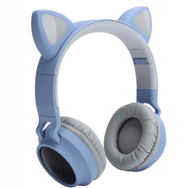 Foldable Bluetooth Cat Ear Kids Headphones
