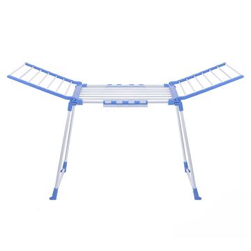 Foldable Clothes Drying Rack - 168x62x93cm - Blue