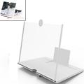 Foldable Screen Magnifier Amplifier / Phone Holder - White