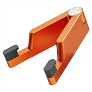Folding Aluminum Alloy Phone Holder for Smartphones/Tablets 4-7" - Orange