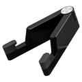 Folding Aluminum Alloy Phone Holder for Smartphones/Tablets 4-7" - Black