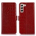 Crocodile Series Samsung Galaxy S23+ 5G Wallet Leather Case with RFID