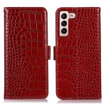 Crocodile Series Samsung Galaxy S23+ 5G Wallet Leather Case with RFID