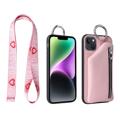 Strap Series iPhone 14 Plus Case with Detachable Wallet