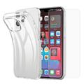 Saii 2-in-1 iPhone 15 Plus TPU Case & Tempered Glass Screen Protector - 9H