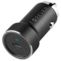 Forever CC-06 Fast Car Charger - USB-C, 20W - Black