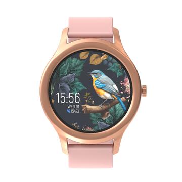Forever ForeVive 3 SB-340 Waterproof Smartwatch - Silicone and Magnetic Mesh Strap - Rose Gold
