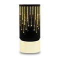 Forever Light FCL-10 Christmas Glass LED Lantern - Black / Gold