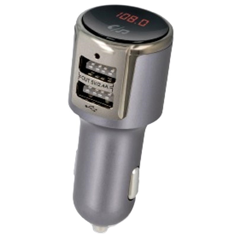 Forever TR340 Bluetooth FM Transmitter & Car Charger Silver