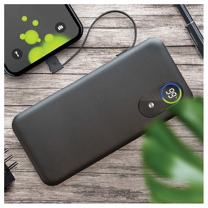 Forever Travel Battery 10K Power Bank with Lightning Cable - 10000mAh