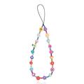Fruit Beaded Phone Charm / Wrist Strap - 22cm - Colorful