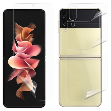 Full Cover Samsung Galaxy Z Flip3 5G TPU Protection Set - Clear