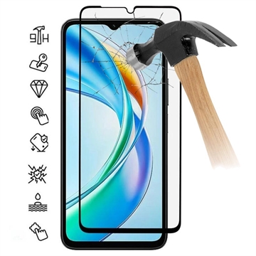 Honor X5b/X5b Plus Full Cover Tempered Glass Screen Protector - 9H - Black Edge