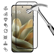 Motorola Edge 70 Pro Full Cover Tempered Glass Screen Protector - 9H - Black Edge