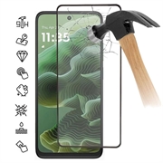 Motorola Moto G35 Full Cover Tempered Glass Screen Protector - 9H - Black Edge