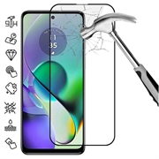 Motorola Moto G54 Full Cover Tempered Glass Screen Protector - 9H - Black Edge