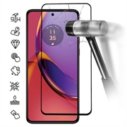 Motorola Moto G84 Full Cover Tempered Glass Screen Protector - Black Edge