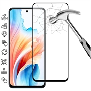 Oppo A79/A2 Full Cover Tempered Glass Screen Protector - 9H - Black Edge