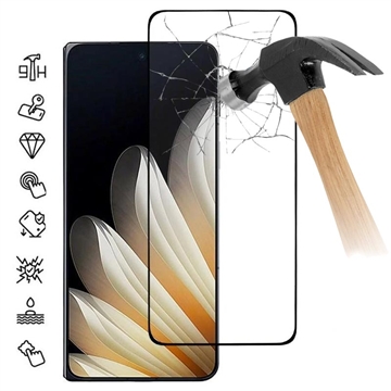 Oppo Find N5 Full Cover Tempered Glass Screen Protector - 9H - Black Edge