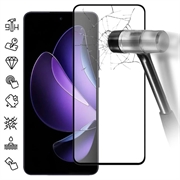Oppo Reno13 F Full Cover Tempered Glass Screen Protector - 9H - Black Edge