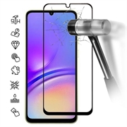 Samsung Galaxy A05 Full Cover Tempered Glass Screen Protector - 9H - Black Edge