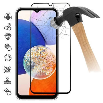 Samsung Galaxy A14/A14 5G Full Cover Tempered Glass Screen Protector - 9H - 20D