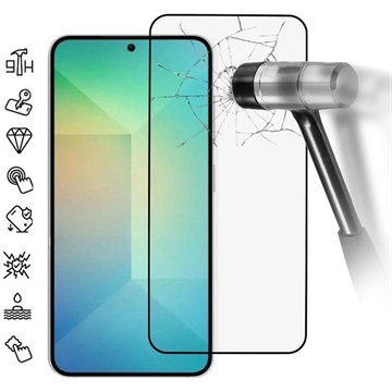 Samsung Galaxy S25+ Full Cover Tempered Glass Screen Protector - 9H - Black Edge