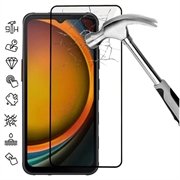 Samsung Galaxy Xcover7 Full Cover Tempered Glass Screen Protector - 9H - Black Edge