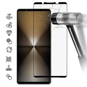 Sony Xperia 1 VI Full Cover Tempered Glass Screen Protector - 9H - Black Edge