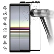 Sony Xperia 5 V Full Cover Tempered Glass Screen Protector - 9H - Black Edge